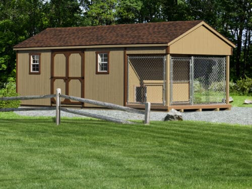 Residential 10x24 Dog Kennel
