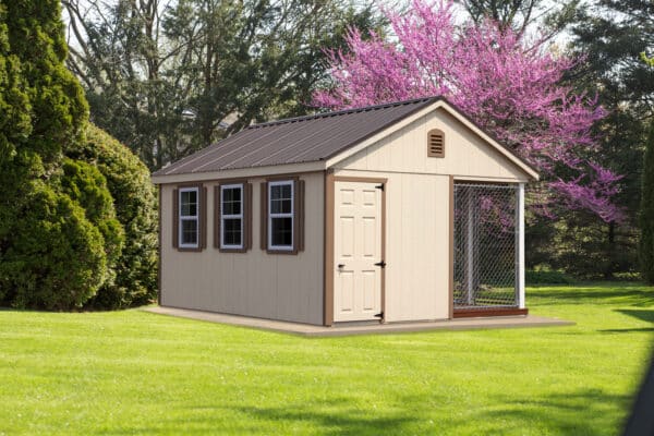 12x16 4-Run Commercial Kennel