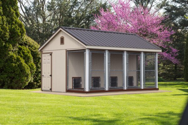 12x16 4-Run Commercial Kennel
