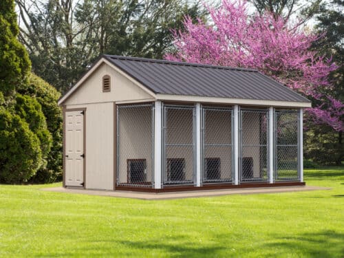 12x16 4-Run Commercial Kennel