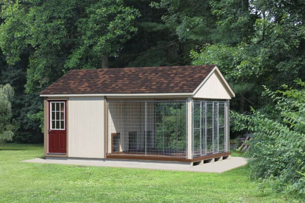 12x18 3-Run Commercial Kennel