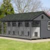12x22 6-Run Commercial Kennel