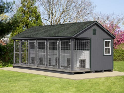12x22 6-Run Commercial Kennel