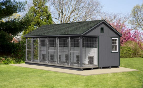12x22 6-Run Commercial Kennel