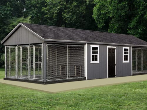 12x36 6-Run Commercial Kennel