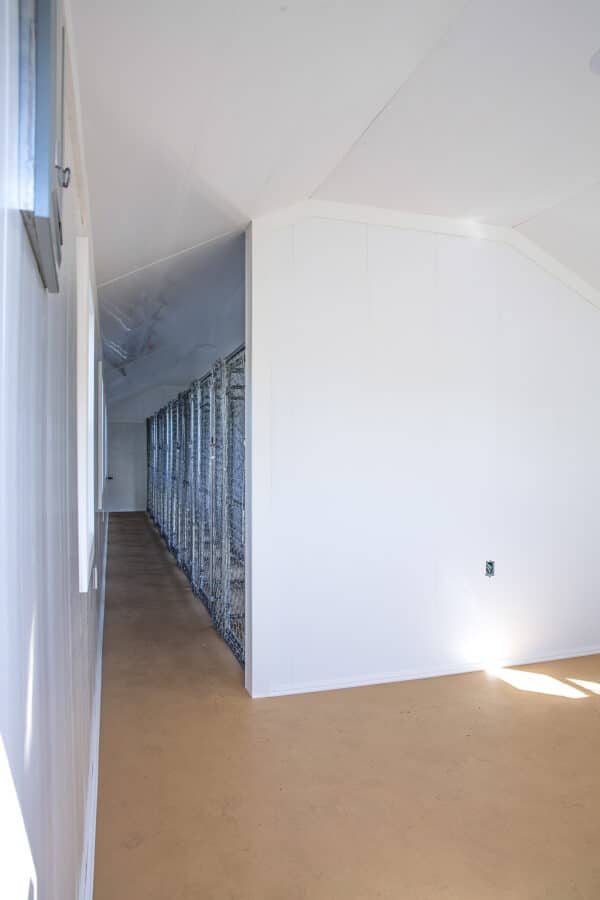 12x42 dog kennel interior