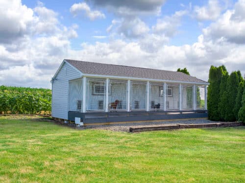 14x28 7-Run Commercial Kennel