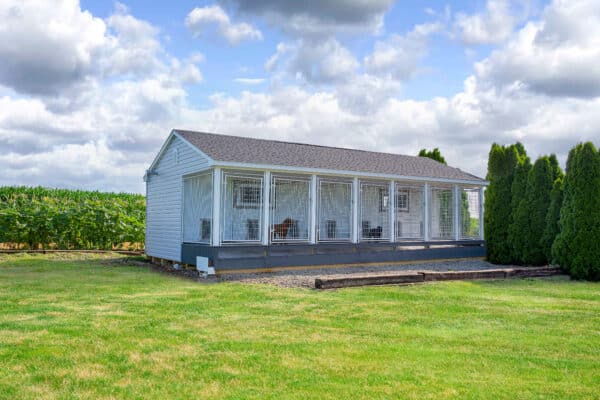 14x28 7-Run Commercial Kennel