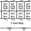 14x32 large dog kennel floor plan