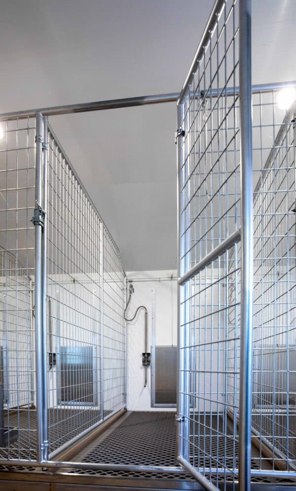 U-Shaped 40-Run Dog Commercial Kennel