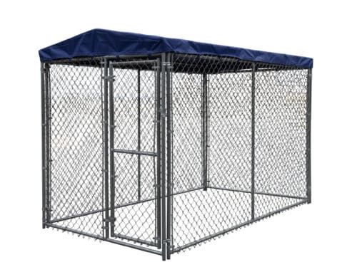 4x4 chainlink kennel kit side shot