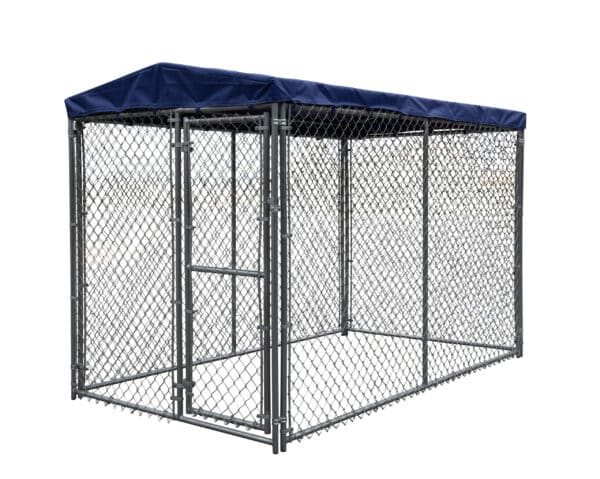 4x8 chainlink kennel kit side shot