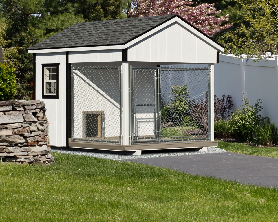 8x10 white predab dog kennels for sale