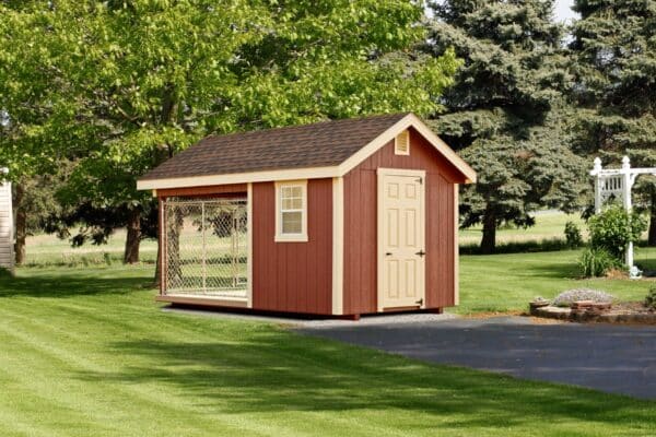 8x12 Shed Style Dog Kennel