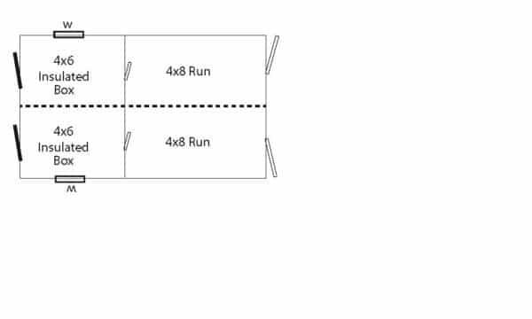 8x14 Double Dog Kennel