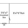 8x14 Single Dog Kennel