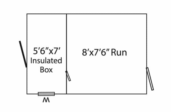 8x14 Single Dog Kennel