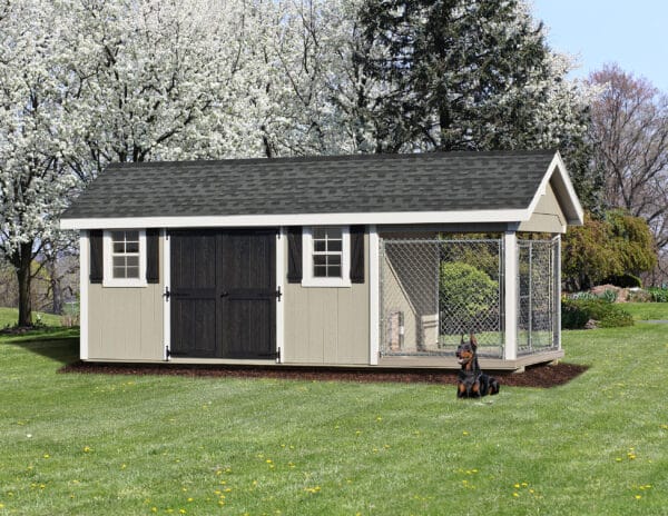8x20 Shed Kennel Combo