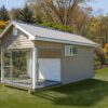 8x18 Shed Kennel Combo