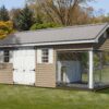 8x18 Shed Kennel Combo