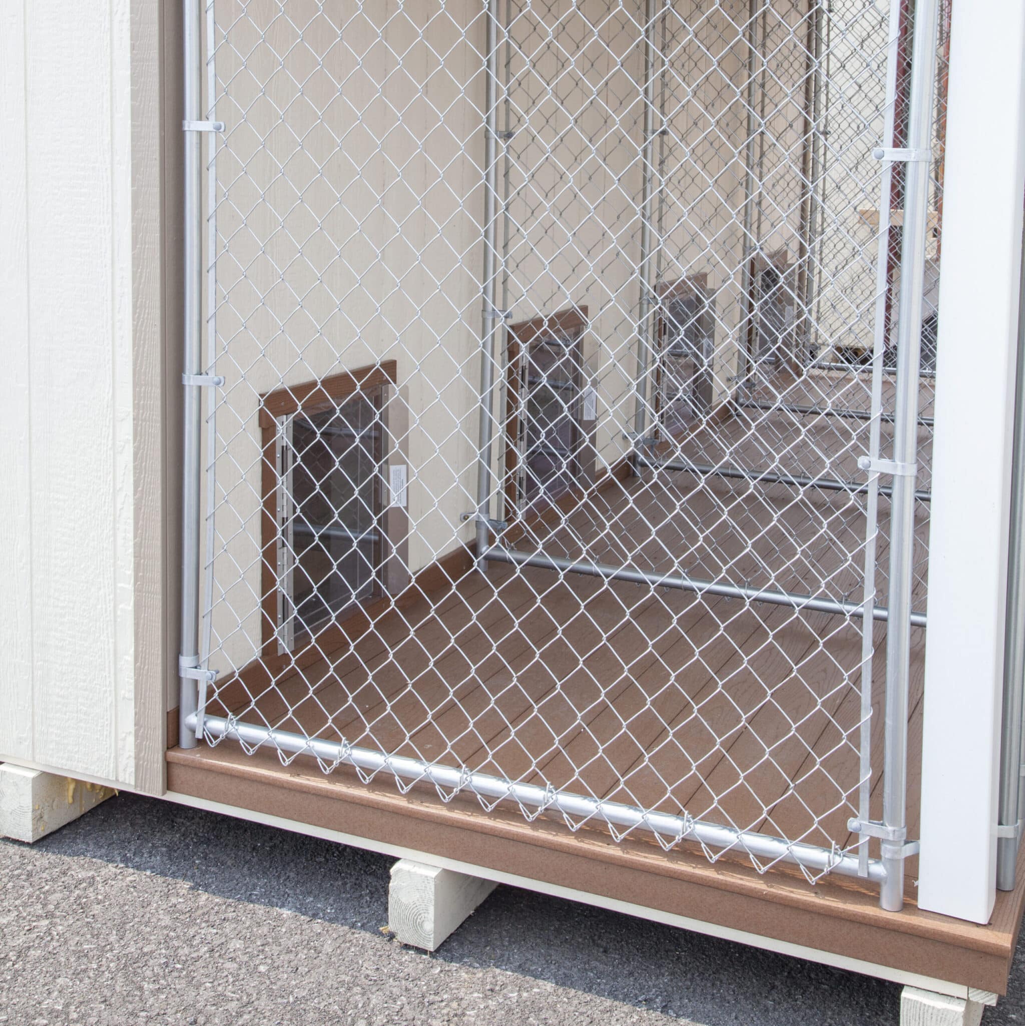 Dog Breeding Kennels with Composite Decking