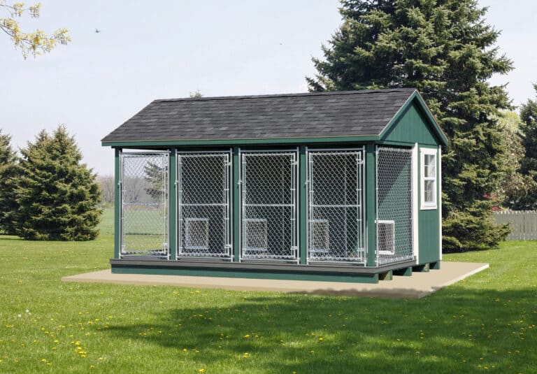 green dog kennels for sale in Boise ID with white trim