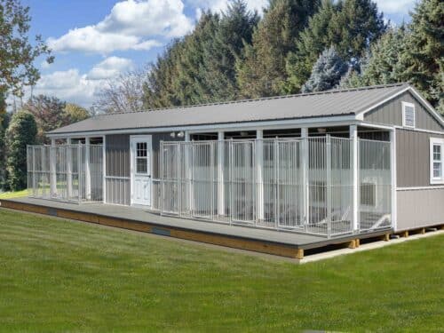 20x40 7-Run Commercial Kennel