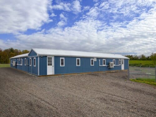 U-Shaped 40-Run Dog Commercial Kennel