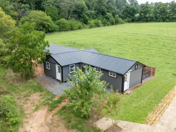 23x60 9-Run Dog Commercial Kennel With An Office