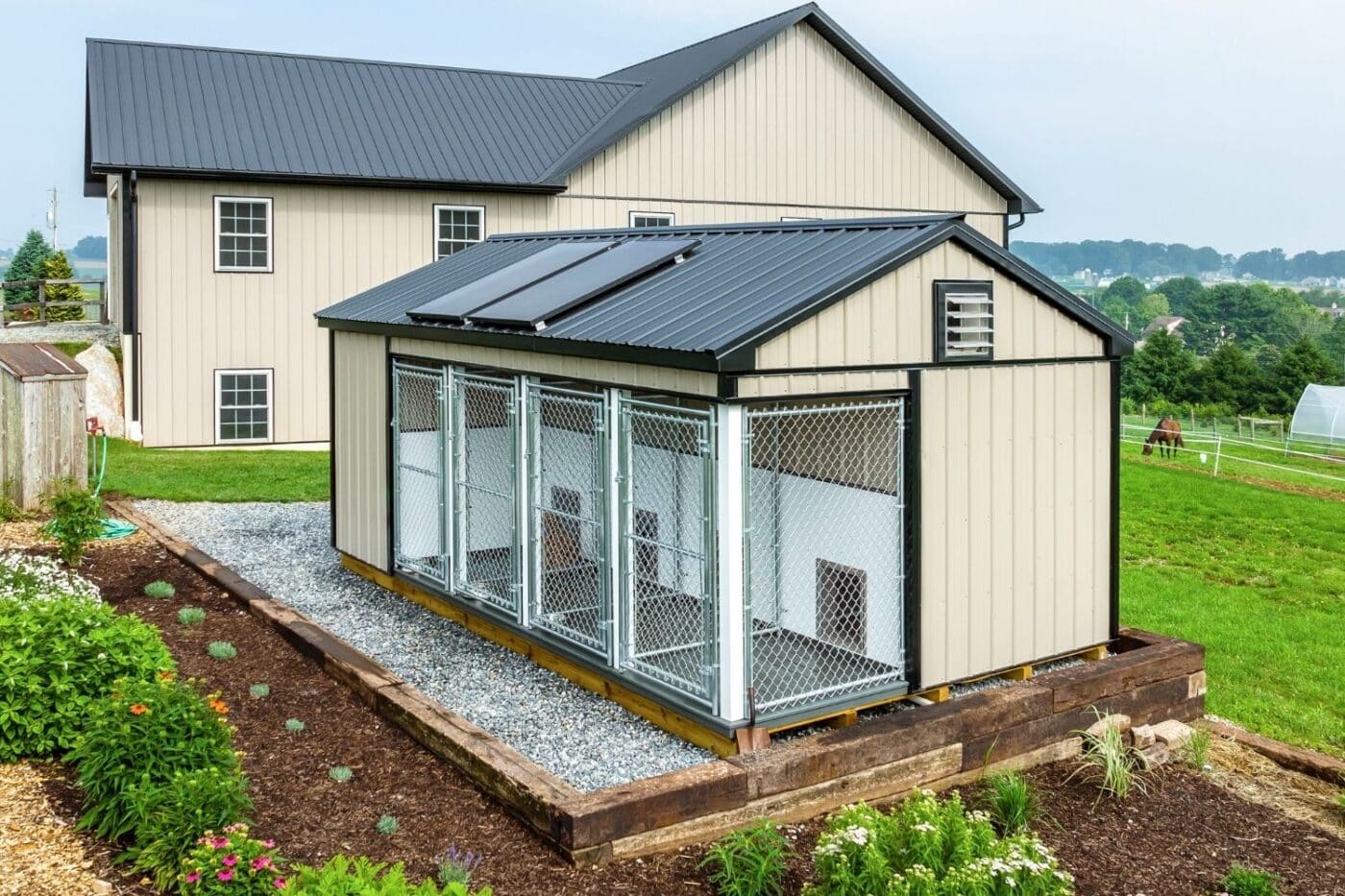 small 4 box dog kennel