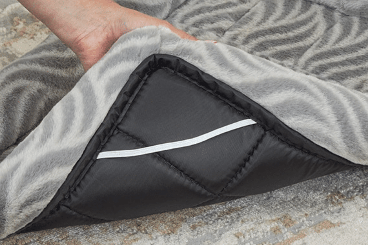 gray dog bed for dog kennel accessories