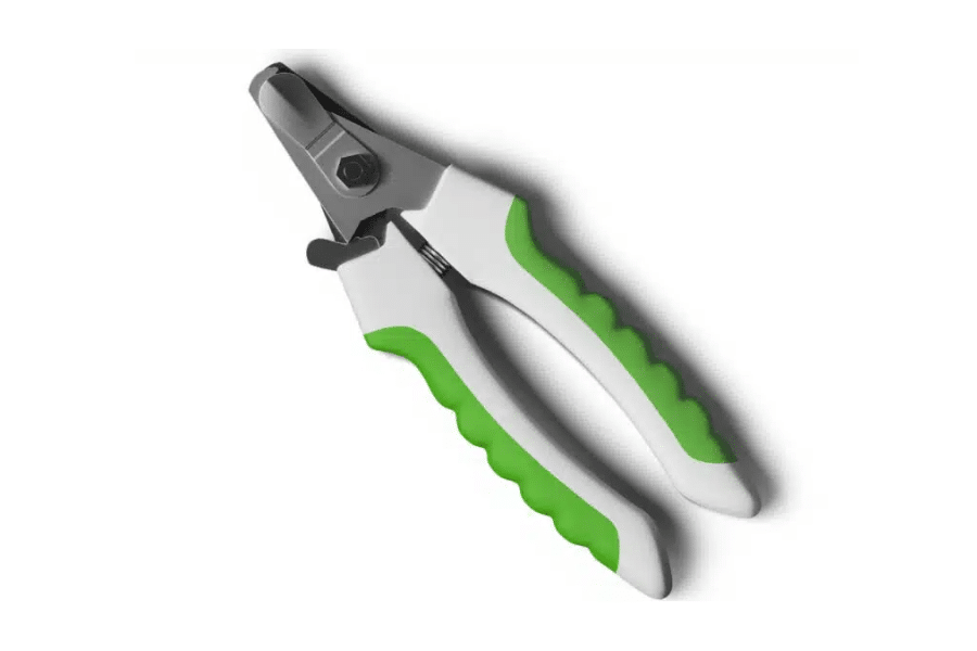 green and white dog nail clippers