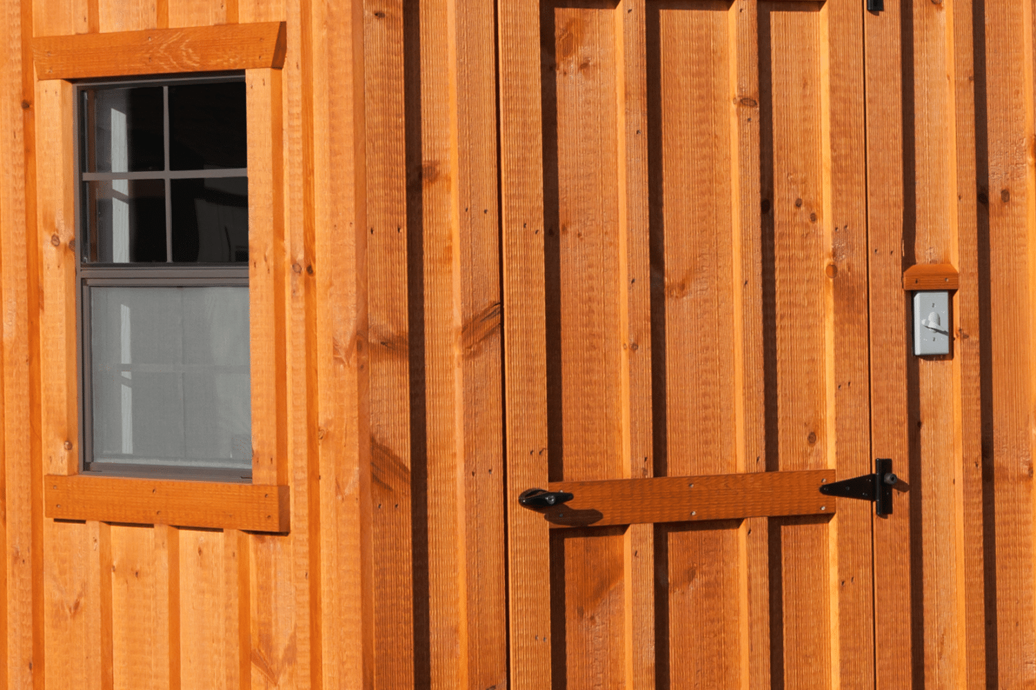 Pine board batten siding